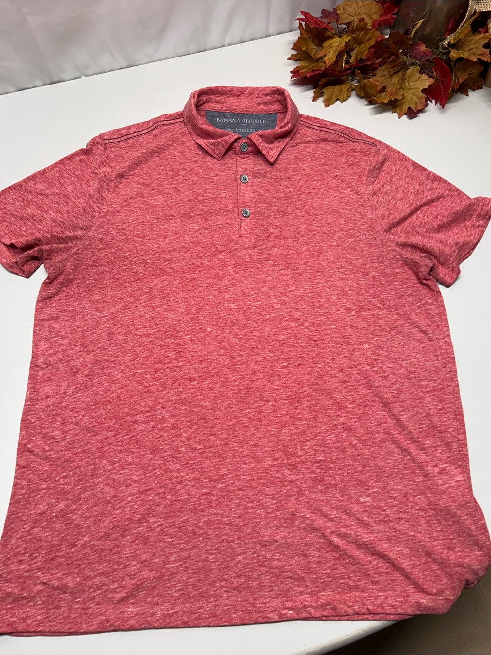 Banana Republic Men's Heathered Rose Polo